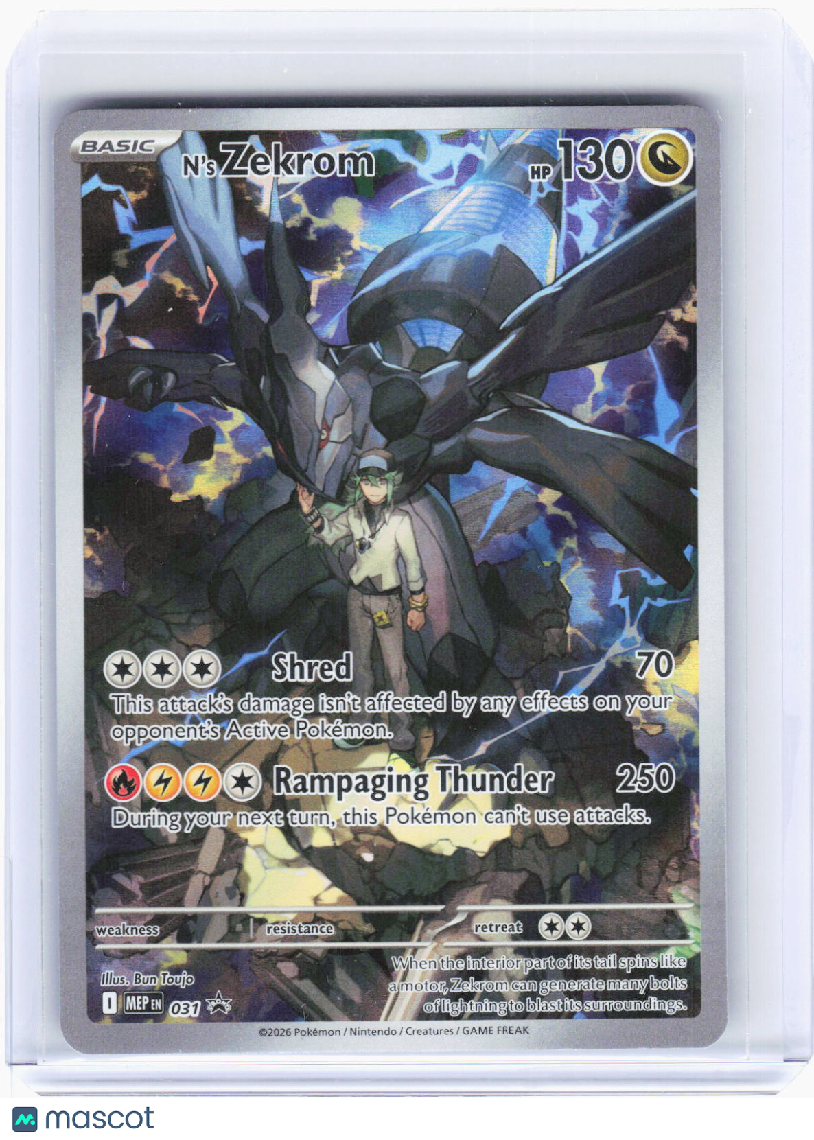 2026 Pokemon—N'S Zekrom #031 Mega Evolution Promo Cards—Black Star Promo Foil
