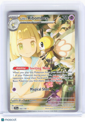 2025 Pokemon—Lillie's Ribombee #164/159 Journey Together—Illustration Rare Foil