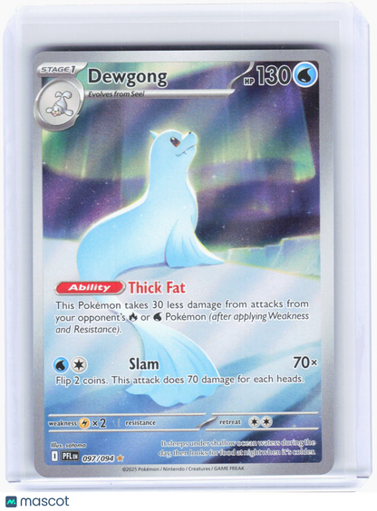 2025 Pokemon—Dewgong #97/94 Phantasmal Flames—Illustration Rare Foil
