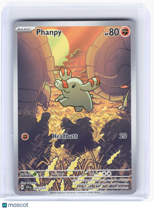 2024 Pokemon—Phanpy #205/191 Surging Sparks—Illustration Rare Foil