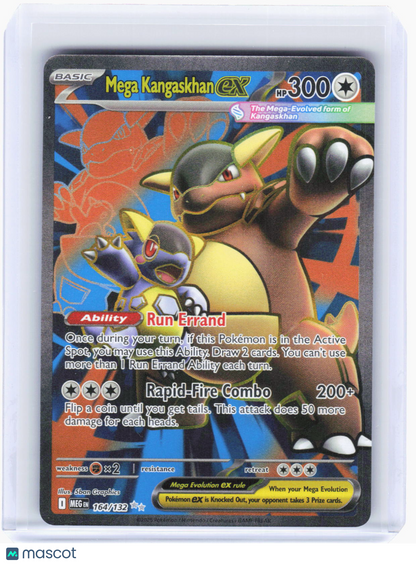 2025 Pokemon—Mega Kangaskhan ex #164/132 Mega Evolution—Ultra Rare Foil