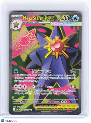 2025 Pokemon—Mega Starmie ex #102/88 Mega Evolution—Ultra Rare Foil