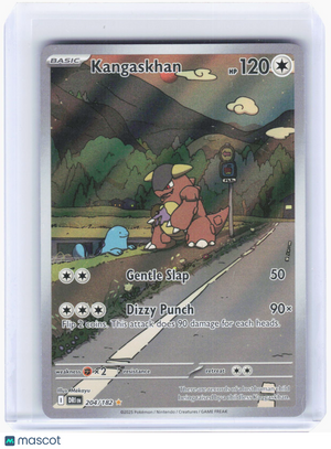 2025 Pokemon—Kangaskhan #204/182 Destined Rivals—Illustration Rare Foil