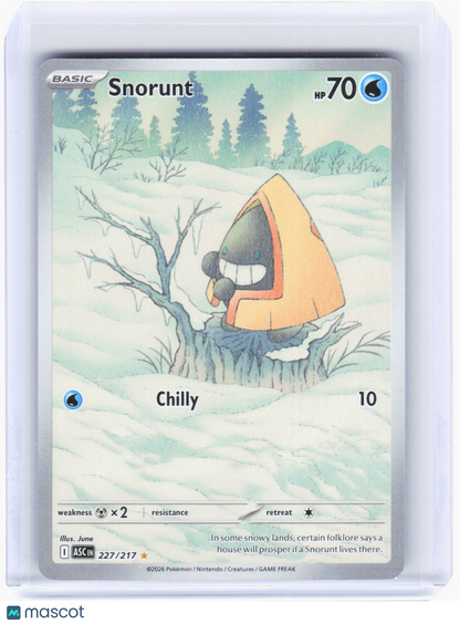 2026 Pokemon—Snorunt #227/217 Ascended Heroes—Illustration Rare Foil