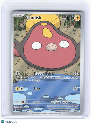 2025 Pokemon—Stunfisk #118/86 White Flare—Illustration Rare Foil