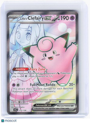 2025 Pokemon—Lillie's Clefairy ex #173/159 Journey Together—Ultra Rare Foil