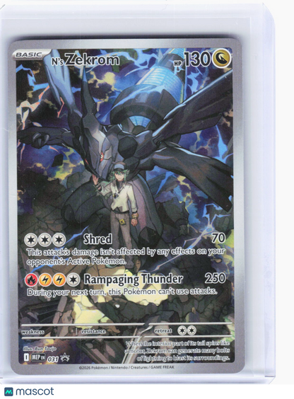 2026 Pokemon—N'S Zekrom #031 Mega Evolution Promo Cards—Black Star Promo Foil