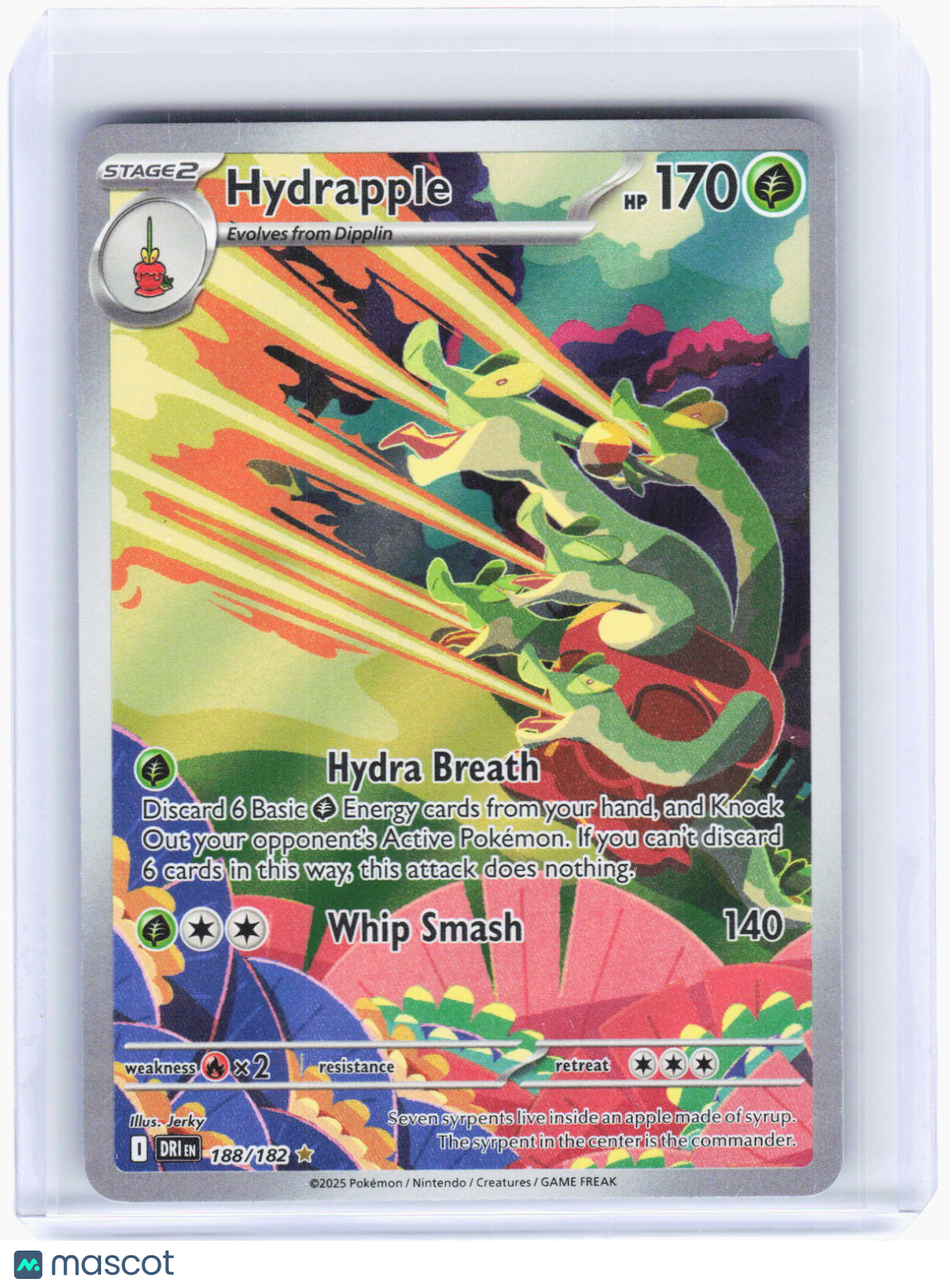 2025 Pokemon—Hydrapple #188/182 Destined Rivals—Illustration Rare Foil – Papa Joey's Collectibles