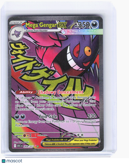 2026 Pokemon—Mega Gengar ex #269/217 Ascended Heroes—Mega Attack Rare Foil