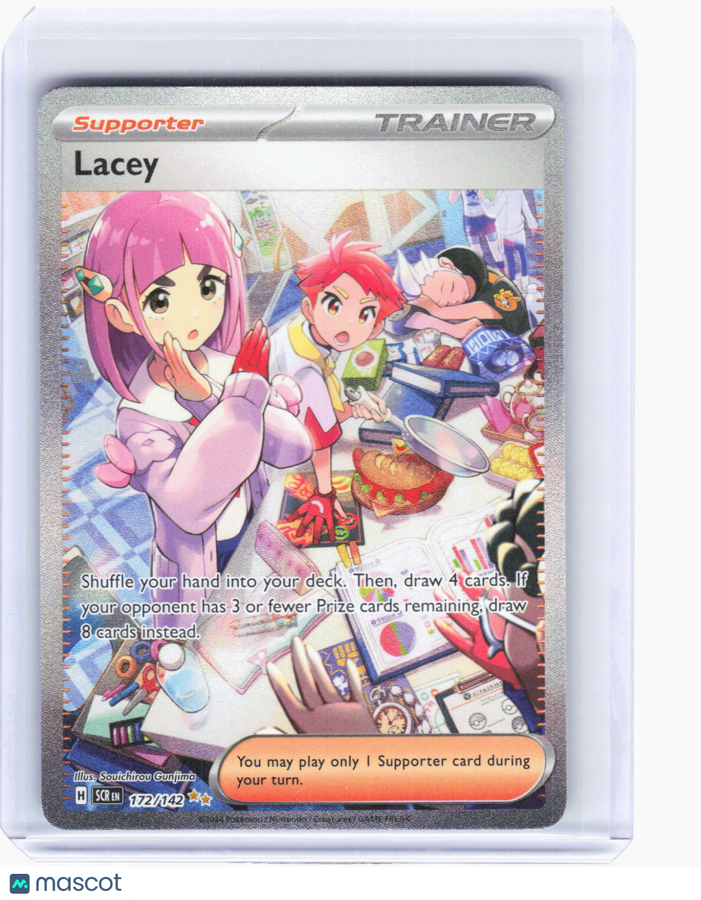 2024 Pokemon—Lacey #172/142 Stellar Crown—Special Illustration Rare Holo