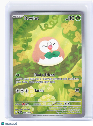 2026 Pokemon—Rowlet #90/88 Perfect Order—Illustration Rare Foil