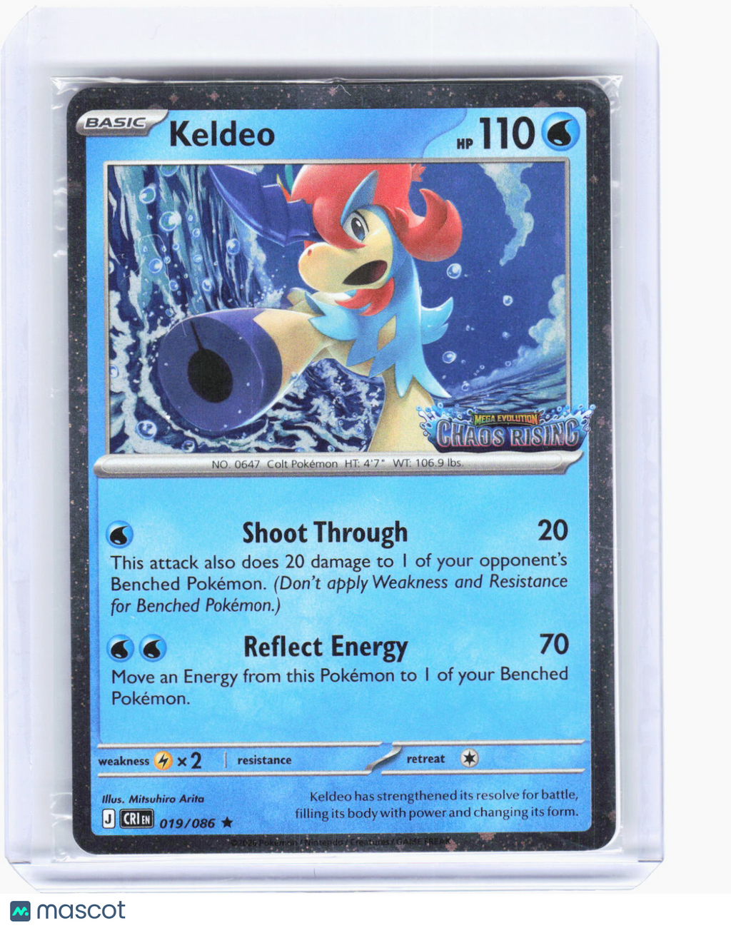 2026 Pokemon—Keldeo (CR Stamp) #19/86 Misc Cards & Products—Promo Foil (Sealed)