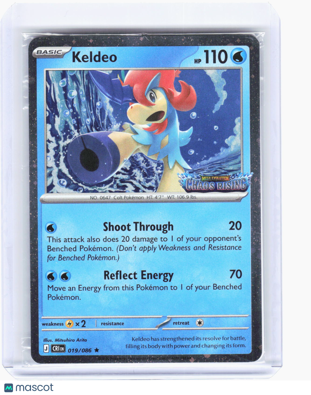 2026 Pokemon—Keldeo (CR Stamp) #19/86 Misc Cards & Products—Promo Foil (Sealed)