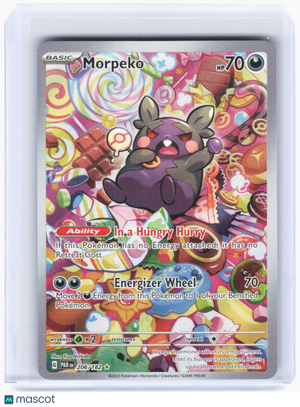 2023 Pokemon—Morpeko #206/182 Paradox Rift—Illustration Rare Foil