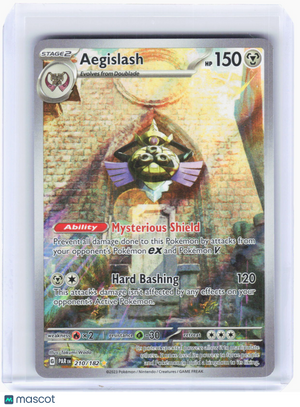 2023 Pokemon—Aegislash #210/182 Paradox Rift—Illustration Rare Foil