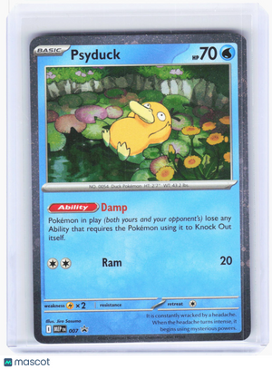2025 Pokemon—Psyduck #007 Mega Evolution Promo Cards—Black Star Promo Foil