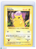 1999 Pokemon—Pikachu (Red Cheeks) #58/102 Base Set Shadowless—Common NF (DMG)