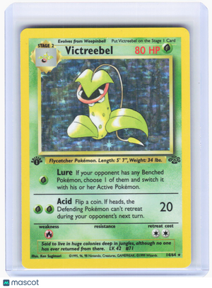 1999 Pokemon—Victreebel #14/64 Jungle—Holo Rare (HP) 1st Edition
