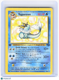 1999 Pokemon—Vaporeon #12/64 Jungle—Rare Non-Foil (Damaged) 1st Edition