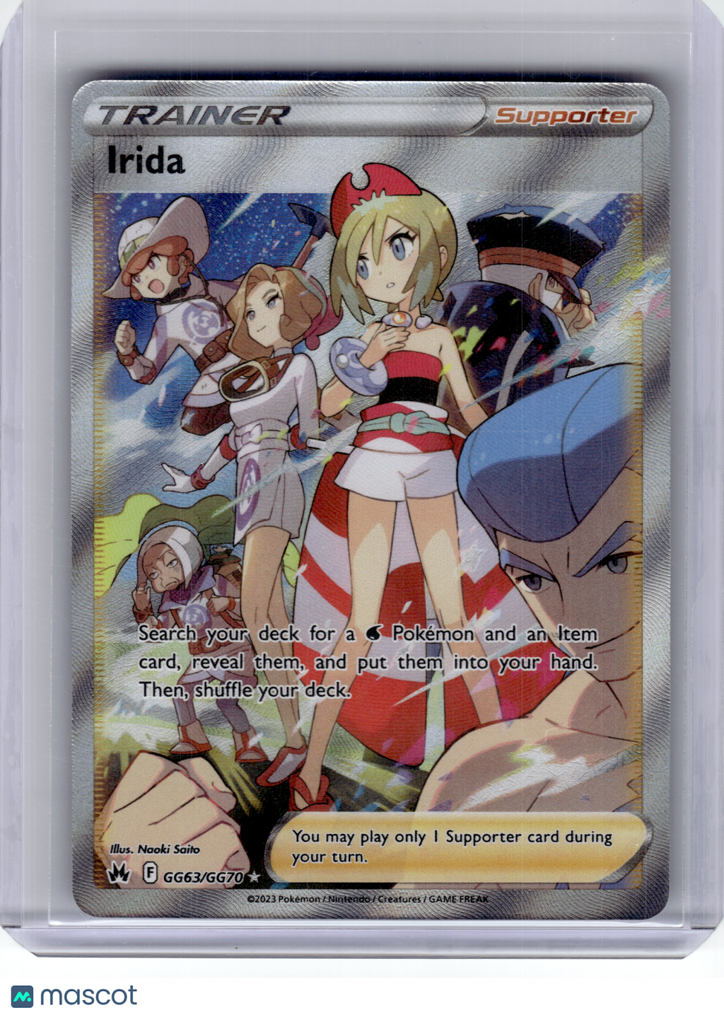 2023 Pokemon—Irida #GG63 Crown Zenith: Galarian Gallery—Ultra Rare Holo