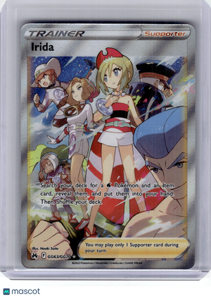 2023 Pokemon—Irida #GG63 Crown Zenith: Galarian Gallery—Ultra Rare Holo
