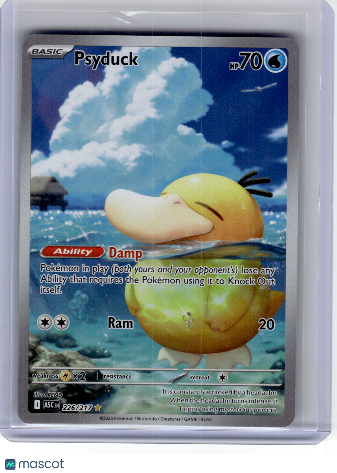 2026 Pokemon—Psyduck #226 Ascended Heroes—Illustration Rare Holo