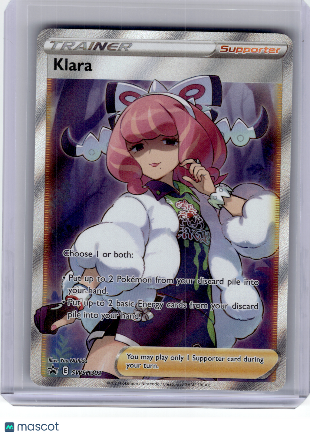2023 Pokemon—Klara #SWSH302 Sword & Shield—Black Star Promo Holo