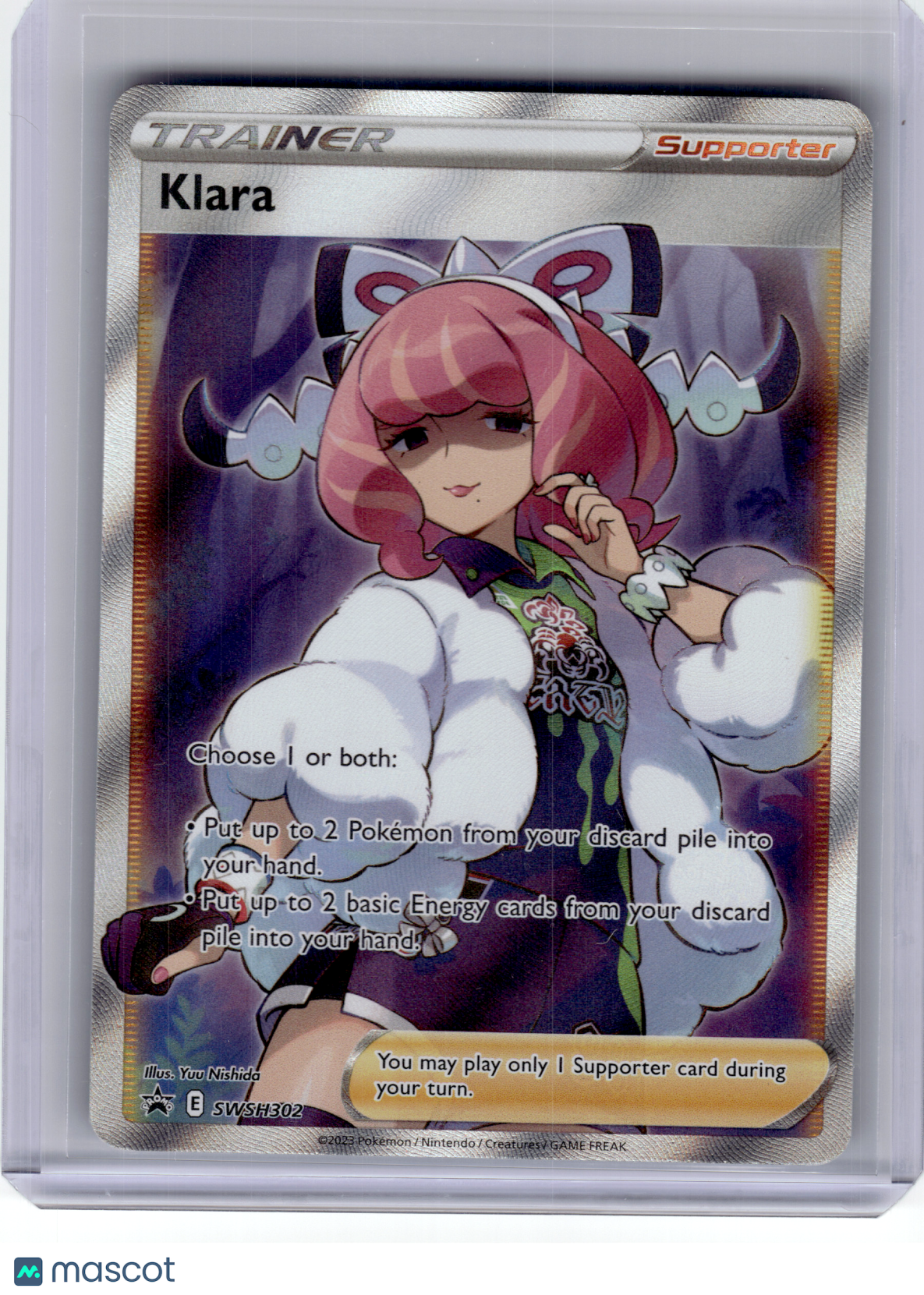 2023 Pokemon—Klara #SWSH302 Sword & Shield—Black Star Promo Holo
