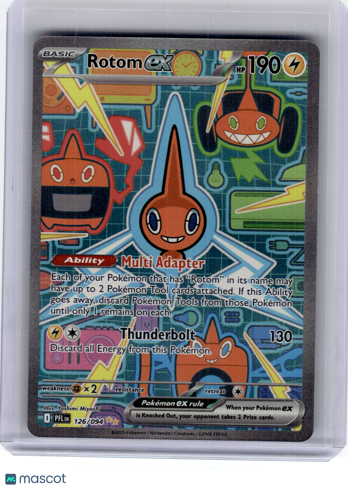 2025 Pokemon—Rotom EX #126 Phantasmal Flames—Special Illustration Rare Holo