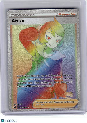 2022 Pokemon—Arezu #204 Lost Origin—Secret Rare Rainbow