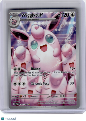 2025 Pokemon—Wigglytuff #105 Phantasmal Flames—Illustration Rare Holo