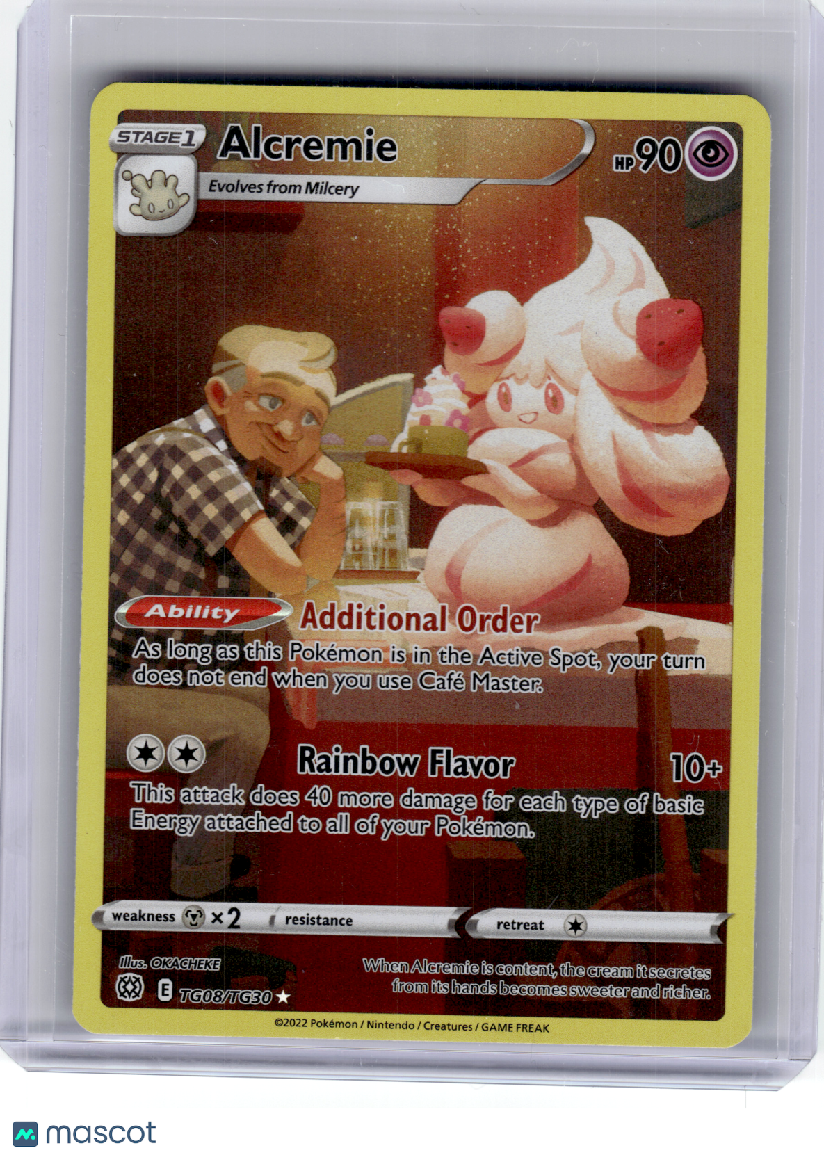 2022 Pokemon—Alcremie #TG08 Brilliant Stars: Trainer Gallery—Rare Holo