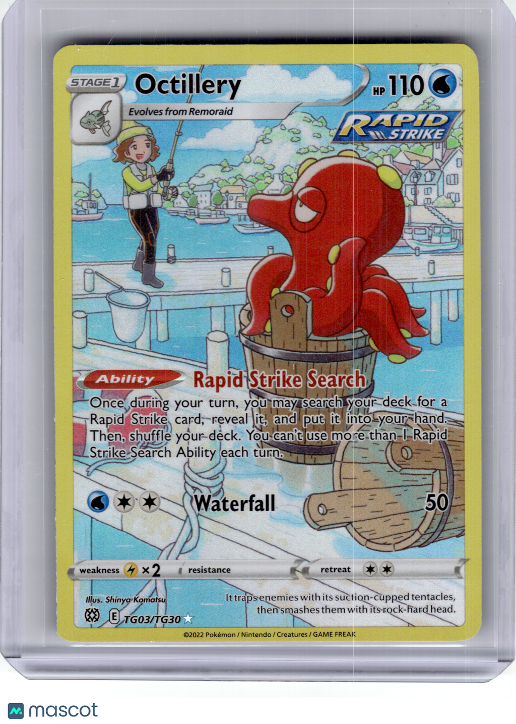 2022 Pokemon—Octillery #TG03 Brilliant Stars Trainer Gallery—Rare Holo