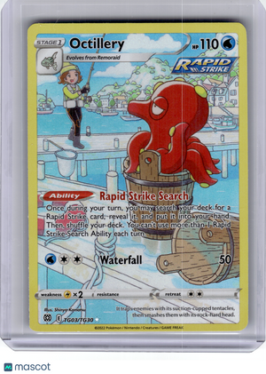 2022 Pokemon—Octillery #TG03 Brilliant Stars Trainer Gallery—Rare Holo