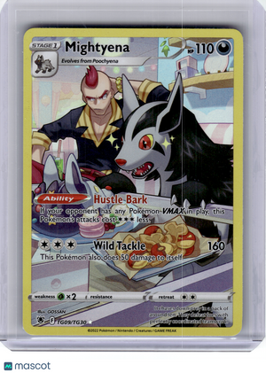 2022 Pokemon—Mightyena #TG09 Astral Radiance: Trainer Gallery—Rare Holo