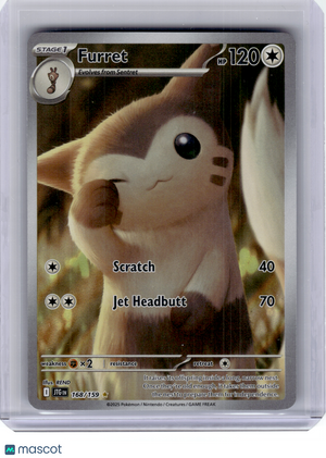 2025 Pokemon—Furret #168 Journey Together—Illustration Rare Holo