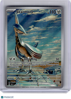 2024 Pokemon—Skarmory #209 Surging Sparks—Illustration Rare Holo