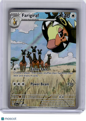 2023 Pokemon—Farigiraf #228 Paldea Evolved—Illustration Rare Holo