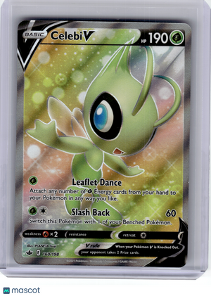 2021 Pokemon—Celebi V #160 Chilling Reign—Ultra Rare Holo