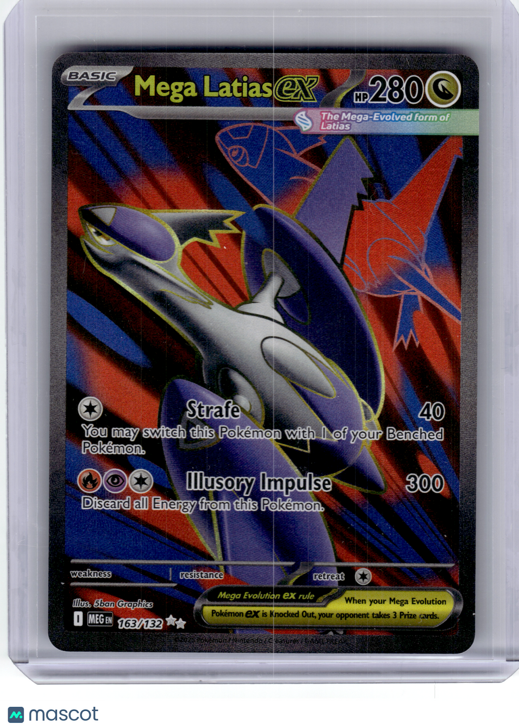 2025 Pokemon—Mega Latias EX #163 Mega Evolution—Ultra Rare Holo