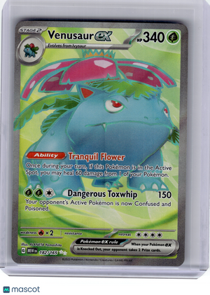 2023 Pokemon—Venusaur EX #182 Scarlet & Violet 151—Ultra Rare Holo