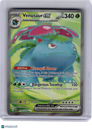 2023 Pokemon—Venusaur EX #182 Scarlet & Violet 151—Ultra Rare Holo