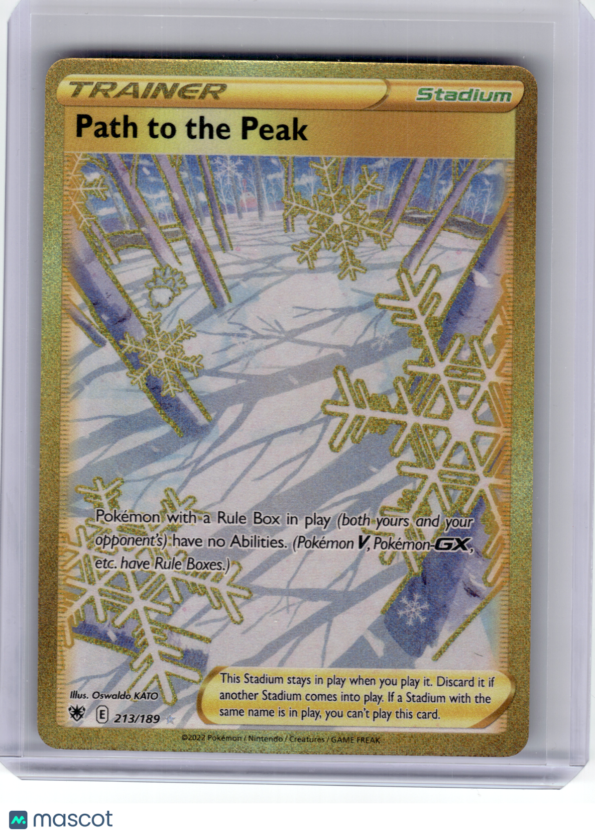 2022 Pokemon—Path To The Peak #213 Astral Radiance—Secret Rare Holo