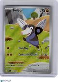 2025 Pokemon—Drilbur #124 Black Bolt—Illustration Rare Holo