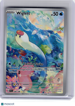 2023 Pokemon—Wiglett #206 Scarlet & Violet—Illustration Rare Holo