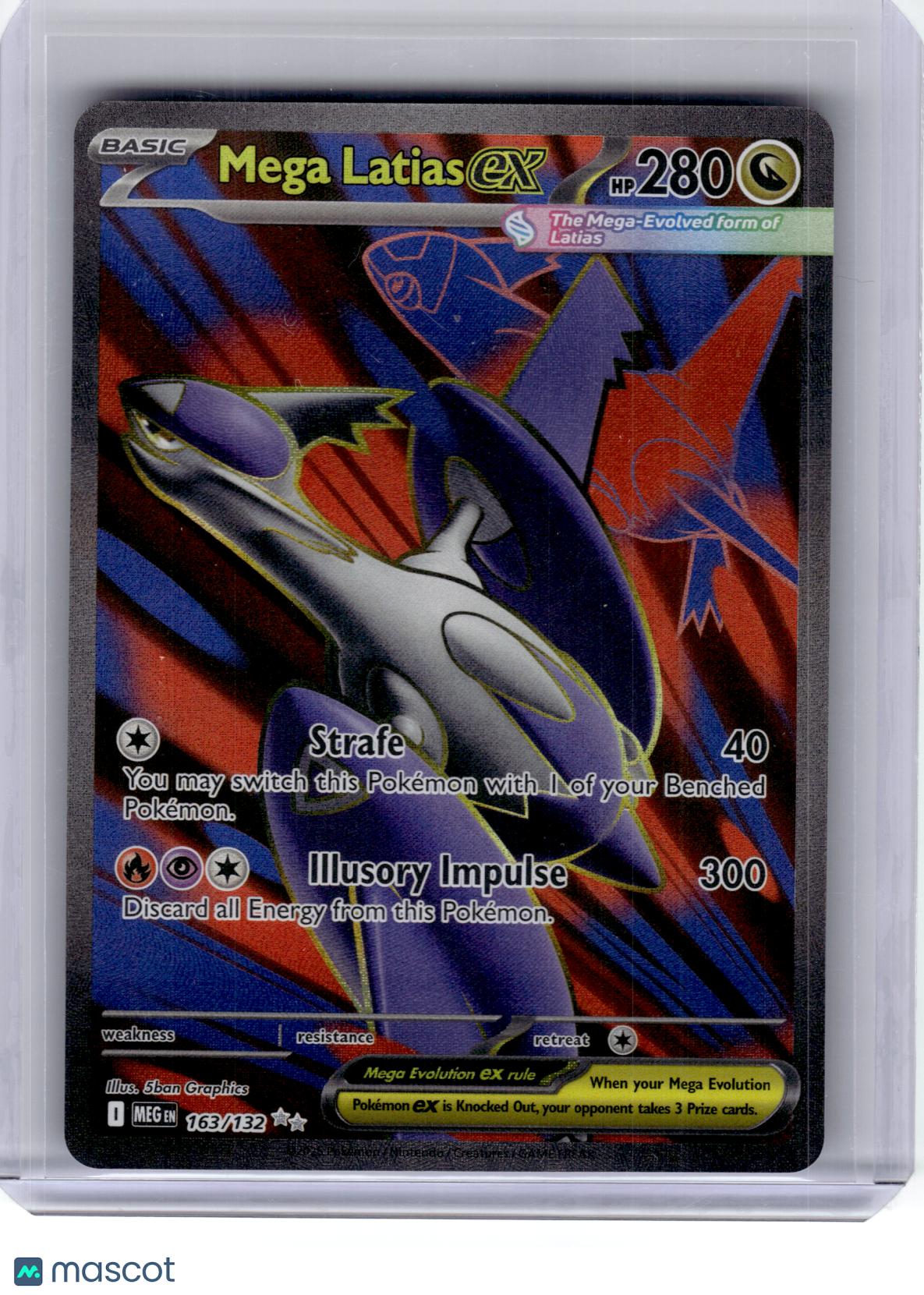 2025 Pokemon—Mega Latias EX #163 Mega Evolution—Ultra Rare Holo