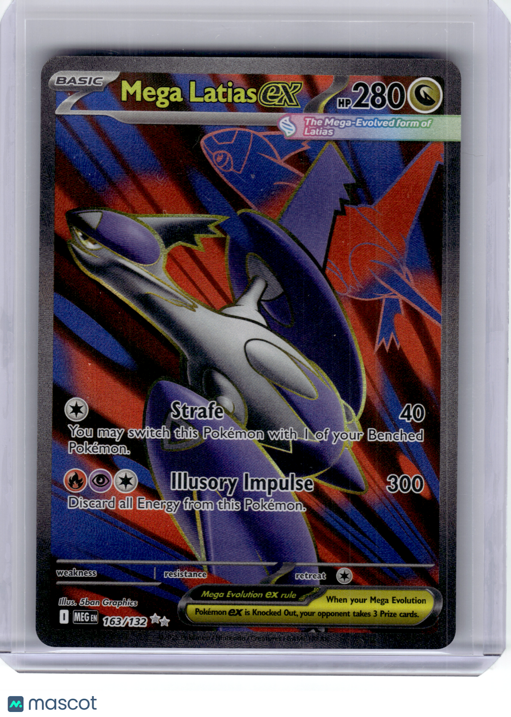 2025 Pokemon—Mega Latias EX #163 Mega Evolution—Ultra Rare Holo
