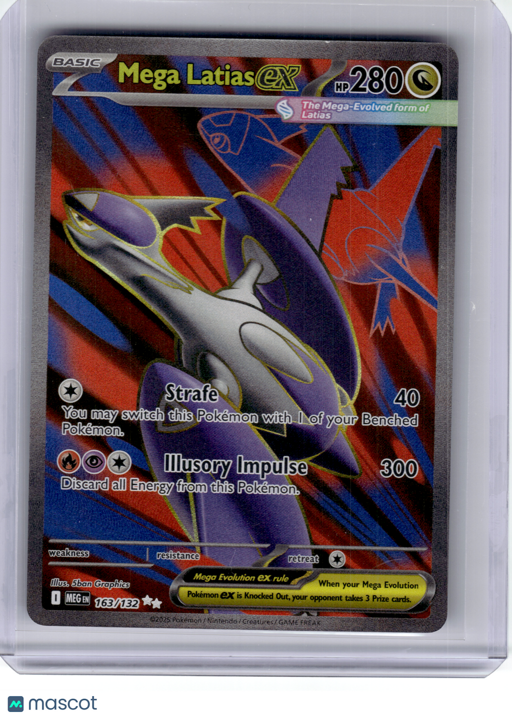 2025 Pokemon—Mega Latias EX #163 Mega Evolution—Ultra Rare Holo