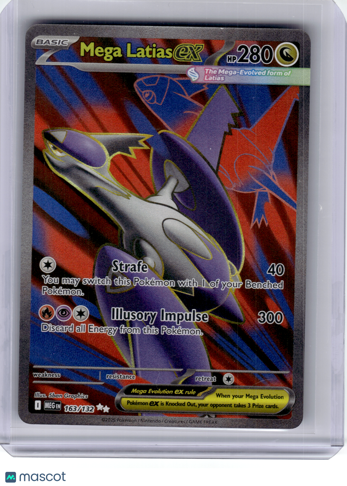 2025 Pokemon—Mega Latias EX #163 Mega Evolution—Ultra Rare Holo