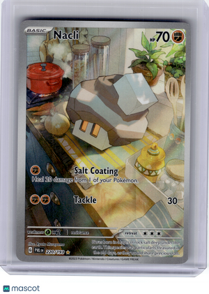 2023 Pokemon—Nacli #220 Paldea Evolved—Illustration Rare Holo